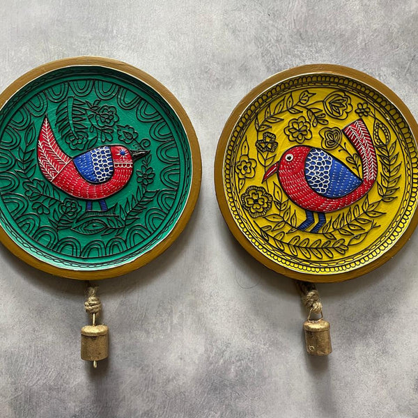 Handcrafted Wall Plate Set (2 Pieces)