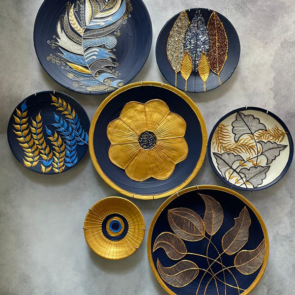 Handcrafted Wall Plate Set (7 Pieces)