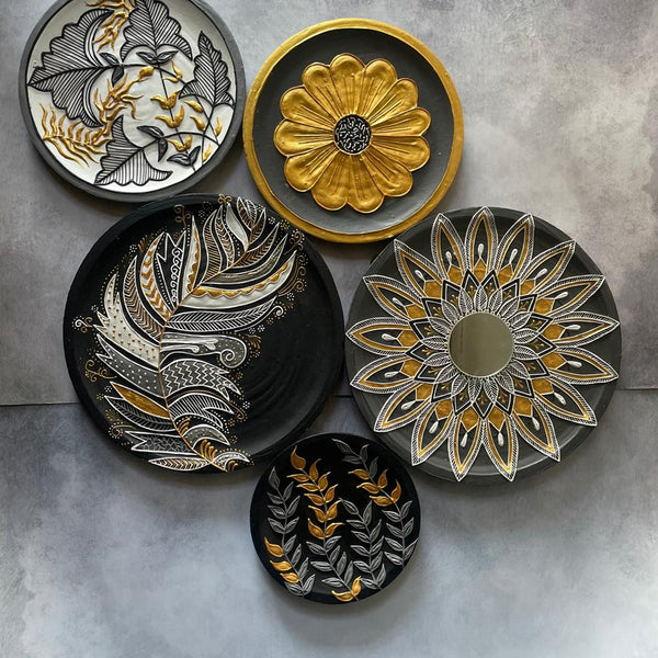 Handcrafted Wall Plate Set (5 Pieces)
