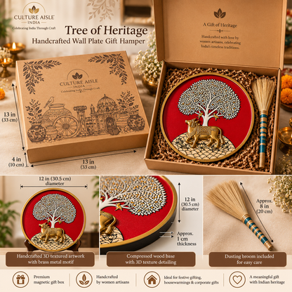 Tree of Heritage – Handcrafted 3D Wall Plate Gift Hamper / Culture Aisle India