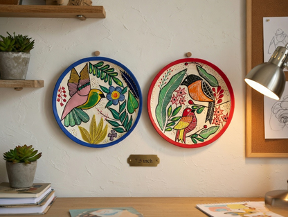 Handcrafted Wall Plate Set (2 Pieces)