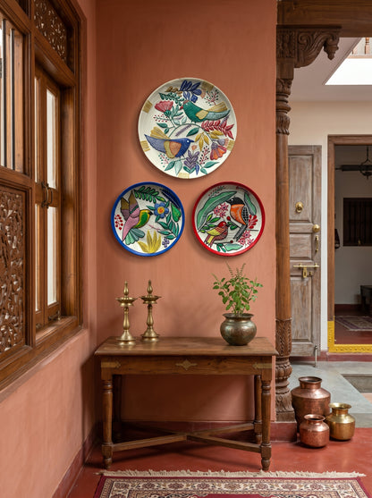 Handcrafted Wall Plate Set (3 Pieces)