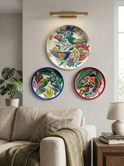 Handcrafted Wall Plate Set (3 Pieces)