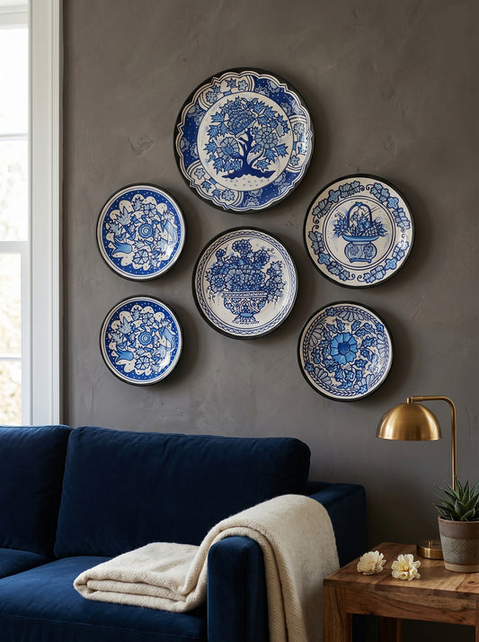 Handcrafted Wall Plate Set (5 Pieces)
