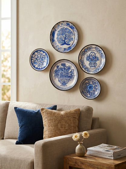 Handcrafted Wall Plate Set (5 Pieces)