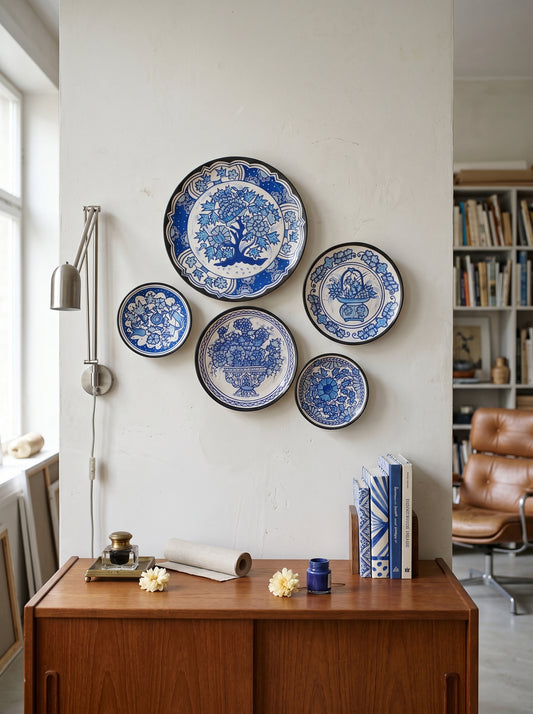Handcrafted Wall Plate Set (5 Pieces)