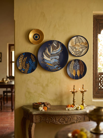 Handcrafted Wall Plate Set (5 Pieces)