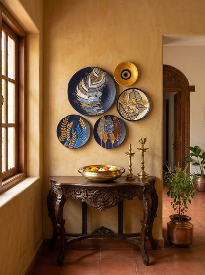 Handcrafted Wall Plate Set (5 Pieces)