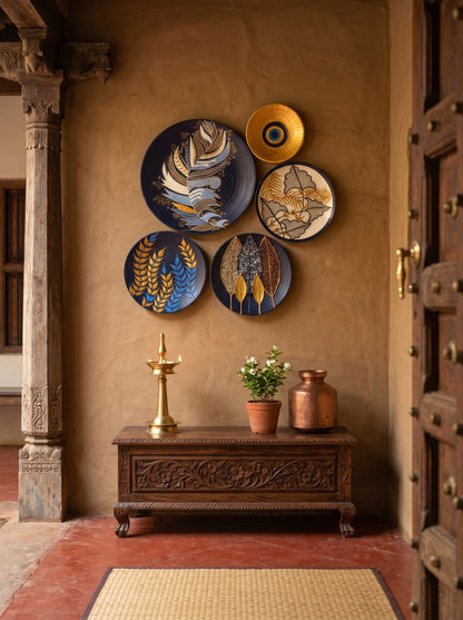Handcrafted Wall Plate Set (5 Pieces)