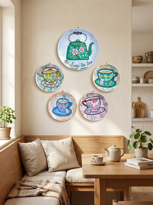 Handcrafted Wall Plate Set (5 Pieces)