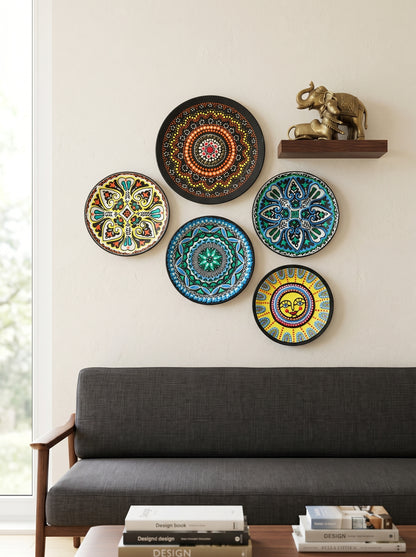 Handcrafted Wall Plate Set (5 Pieces)