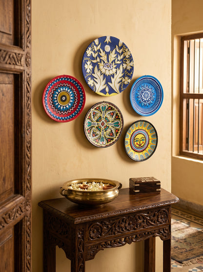 Handcrafted Wall Plate Set (5 Pieces)