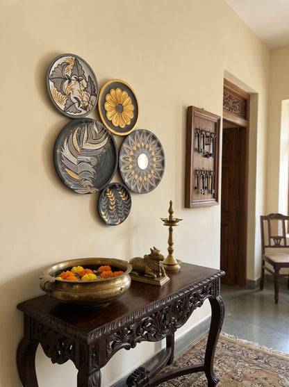 Handcrafted Wall Plate Set (5 Pieces)