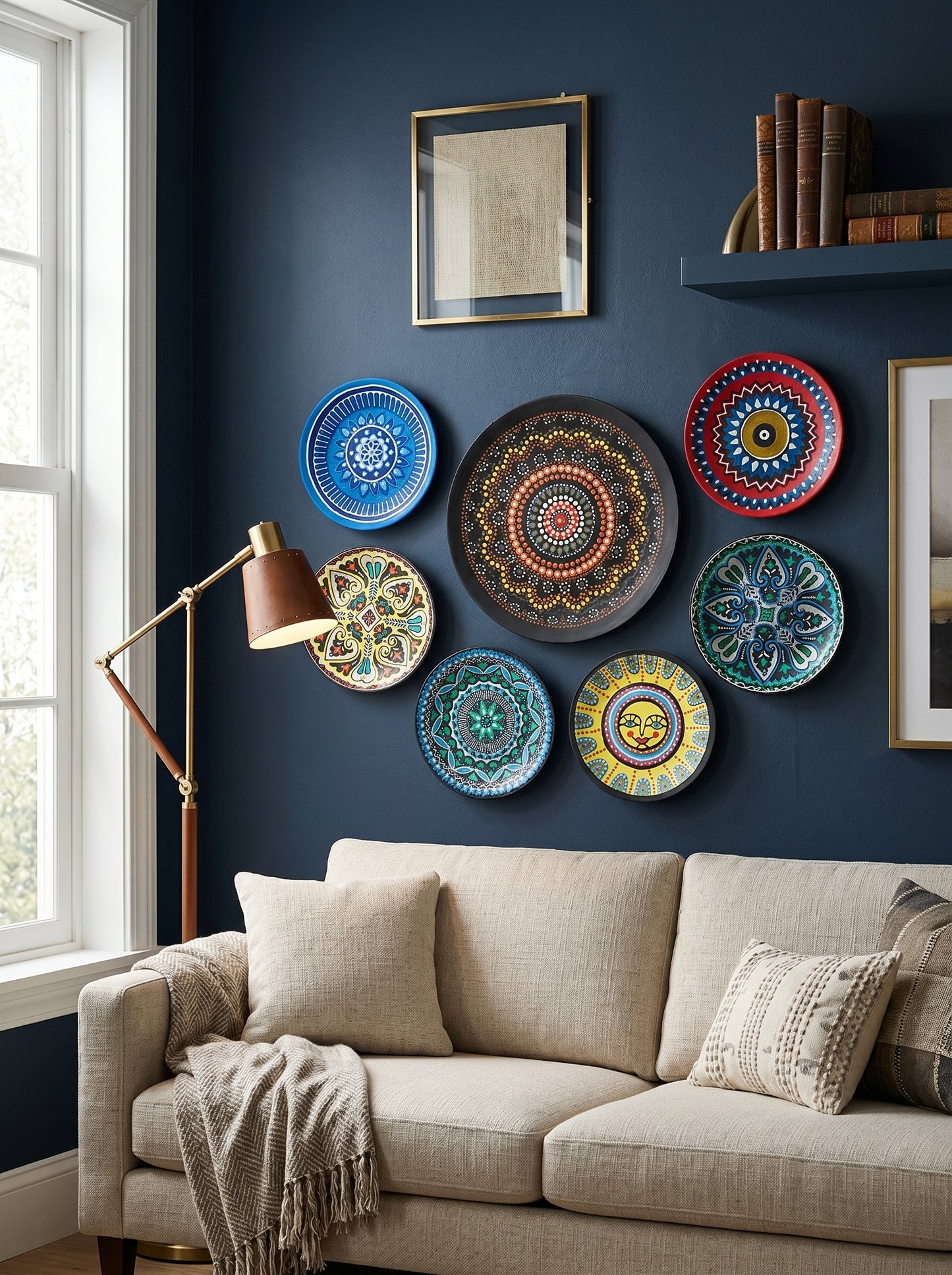 Handcrafted Wall Plate Set (7 Pieces)