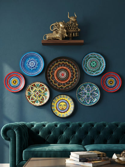 Handcrafted Wall Plate Set (7 Pieces)