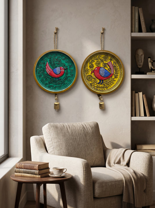 Handcrafted Wall Plate Set (2 Pieces)