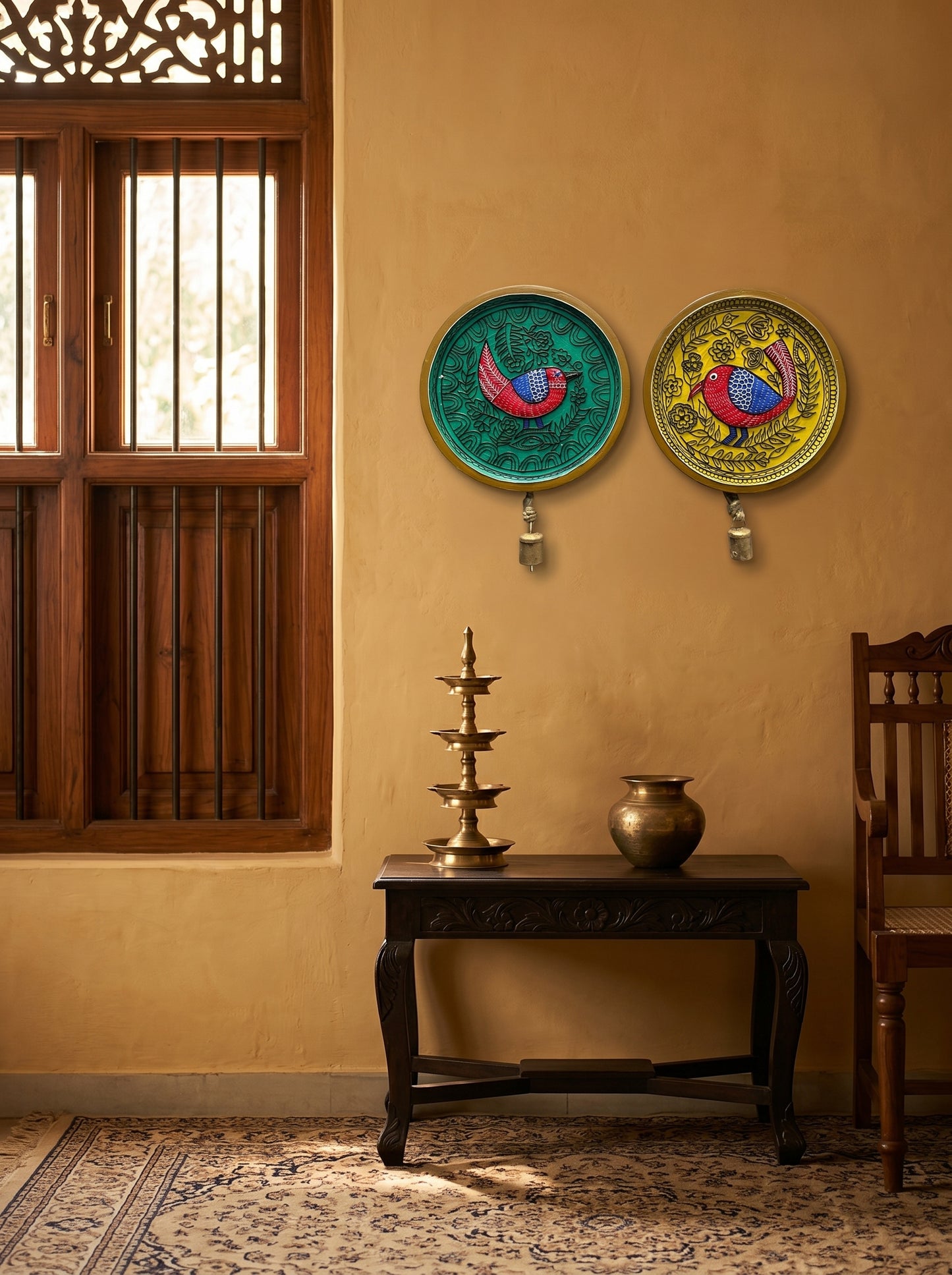 Handcrafted Wall Plate Set (2 Pieces)