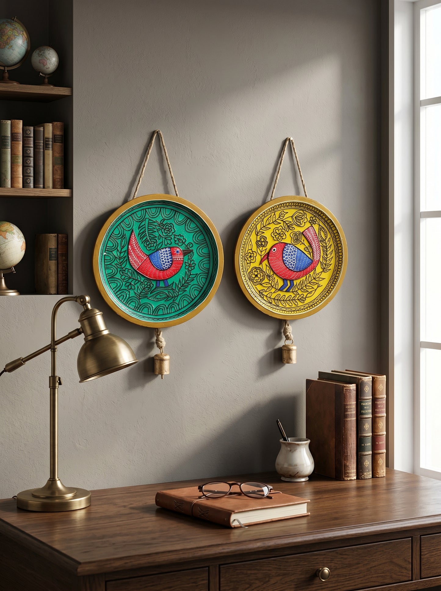 Handcrafted Wall Plate Set (2 Pieces)