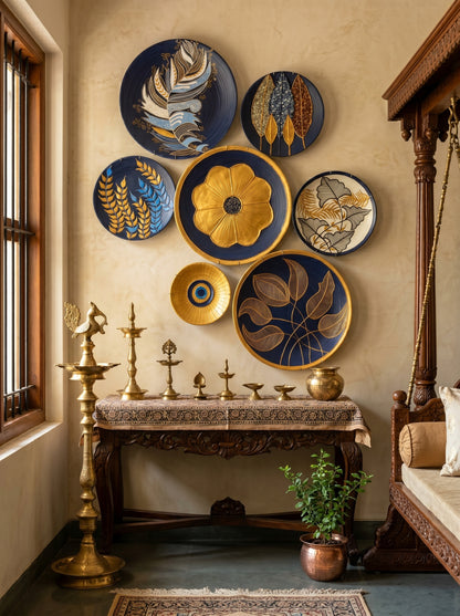 Handcrafted Wall Plate Set (7 Pieces)