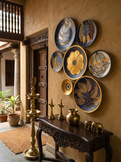 Handcrafted Wall Plate Set (7 Pieces)