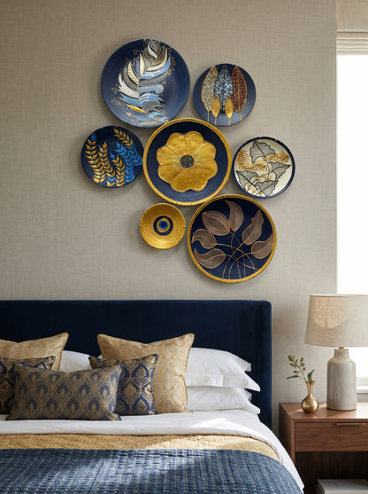 Handcrafted Wall Plate Set (7 Pieces)