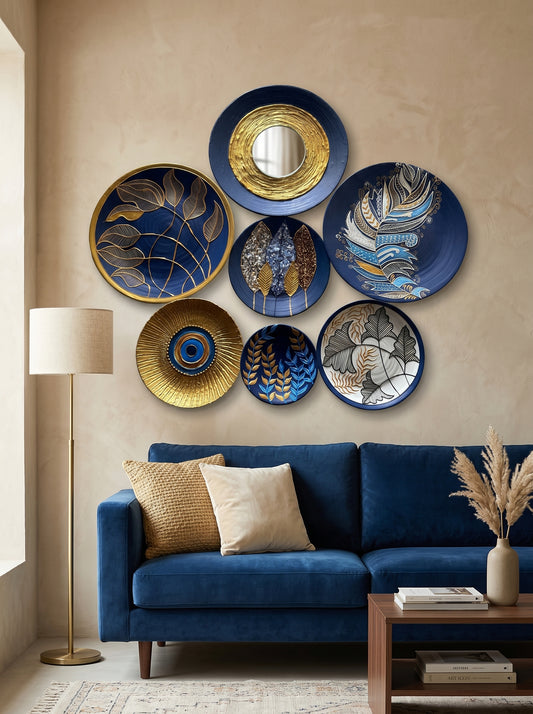Handcrafted Wall Plate Set (7 Pieces)