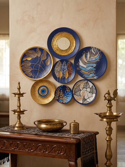 Handcrafted Wall Plate Set (7 Pieces)