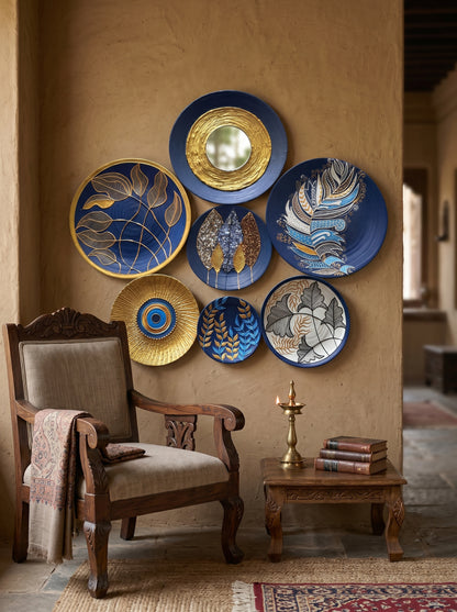 Handcrafted Wall Plate Set (7 Pieces)