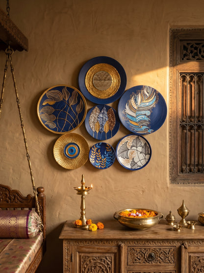Handcrafted Wall Plate Set (7 Pieces)