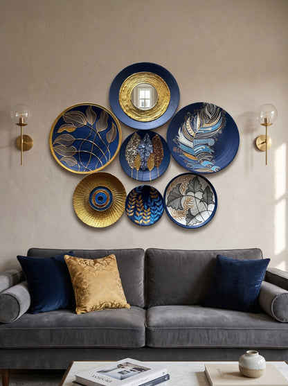 Handcrafted Wall Plate Set (7 Pieces)