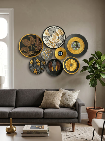 Handcrafted Wall Plate Set (8 Pieces)