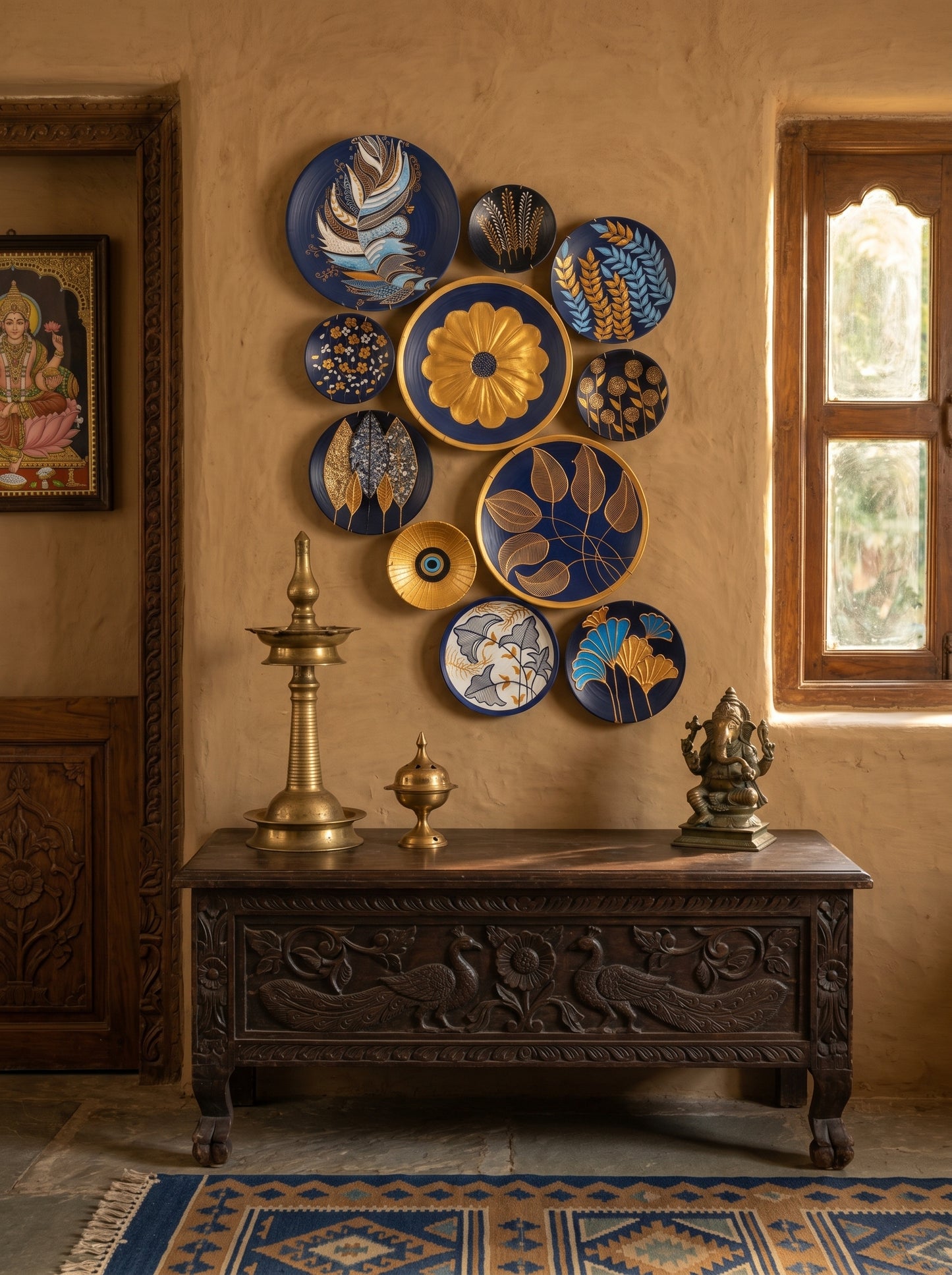 Handcrafted Wall Plate Set (11 Pieces)