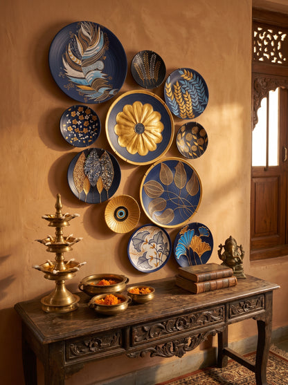 Handcrafted Wall Plate Set (11 Pieces)