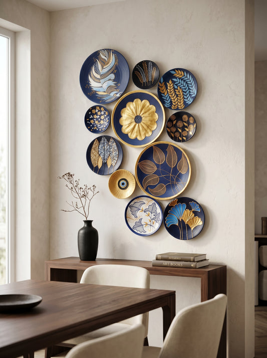Handcrafted Wall Plate Set (11 Pieces)