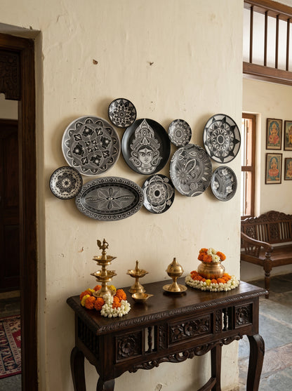 Handcrafted Wall Plate Set (10 Pieces)