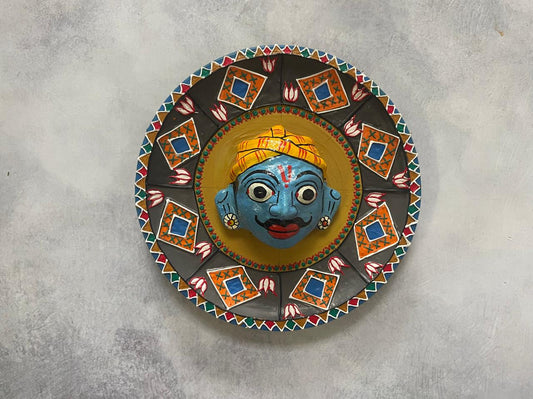 Cherial Mask Wall Plate (Blue)