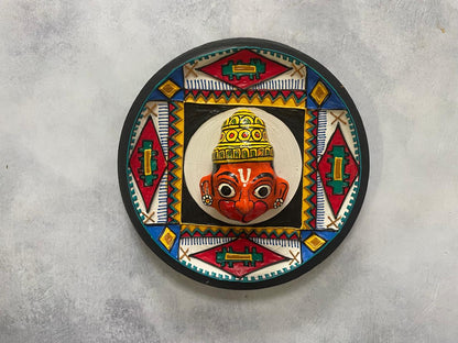 Cherial Mask Wall Plate Set – Handcrafted Tribal Story Art (Set of 4)