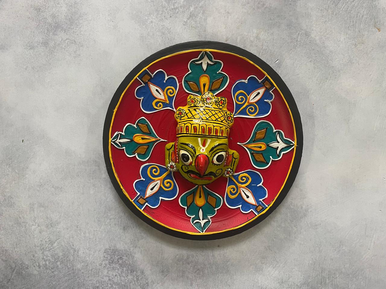 Cherial Mask Wall Plate Set – Handcrafted Tribal Story Art (Set of 4)
