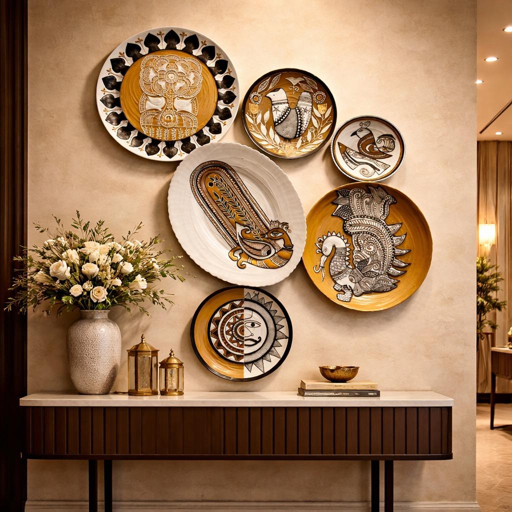 Handcrafted Wall Plate Set (6 Pieces)