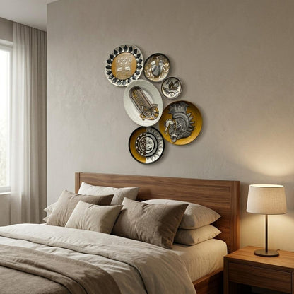 Handcrafted Wall Plate Set (6 Pieces)
