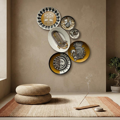 Handcrafted Wall Plate Set (6 Pieces)