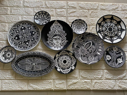 Handcrafted Wall Plate Set (10 Pieces)