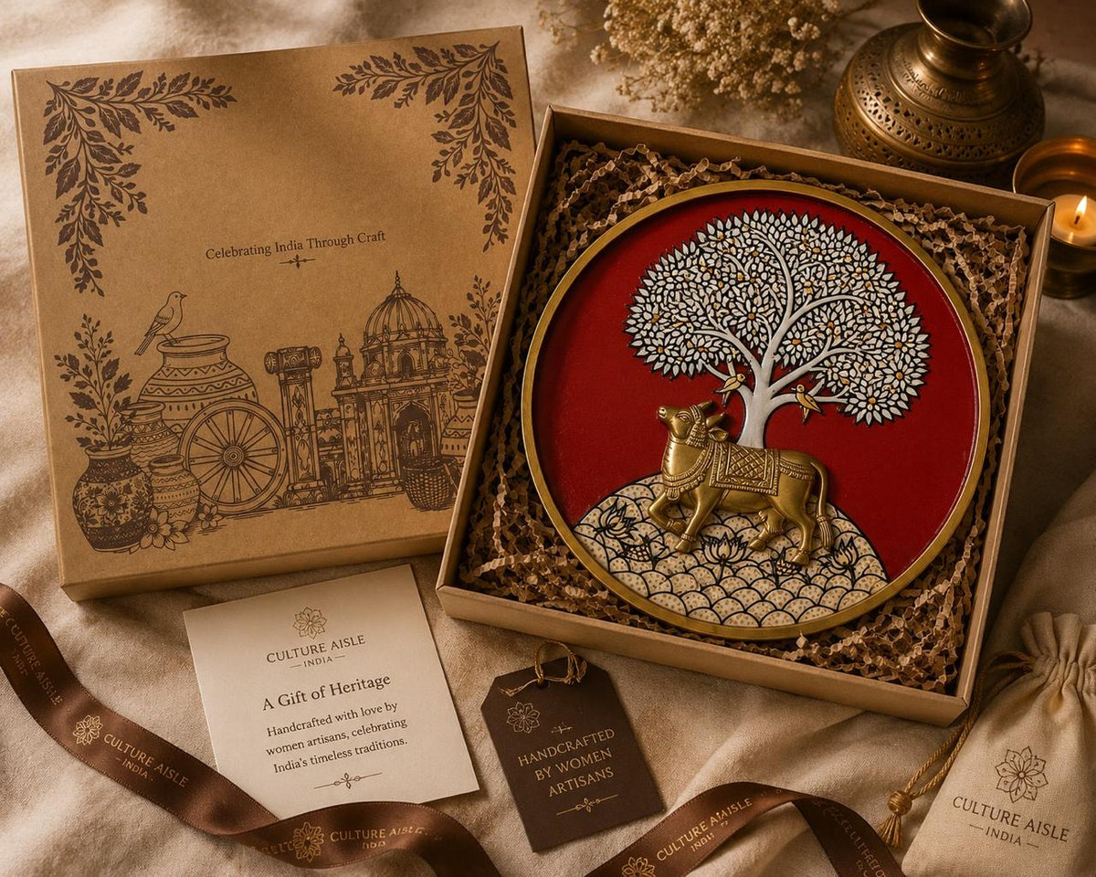 Tree of Heritage – Handcrafted 3D Wall Plate Gift Hamper / Culture Aisle India