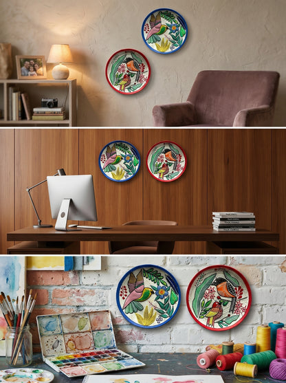 Handcrafted Wall Plate Set (2 Pieces)